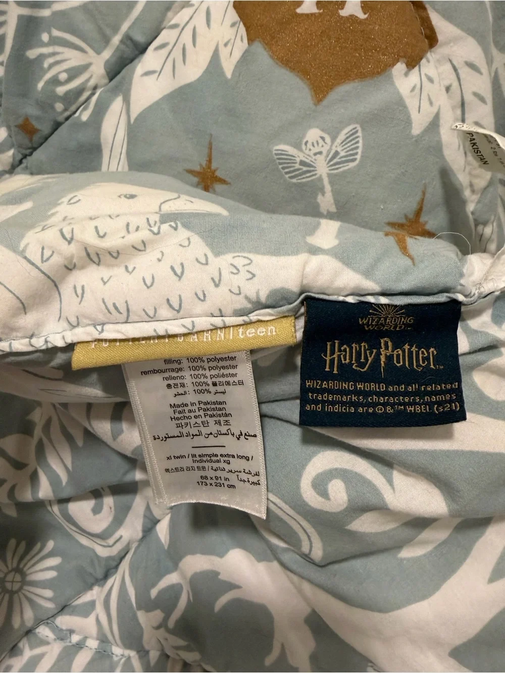 Pottery Barn Teen Harry Potter Magical Damask Twin Comforter